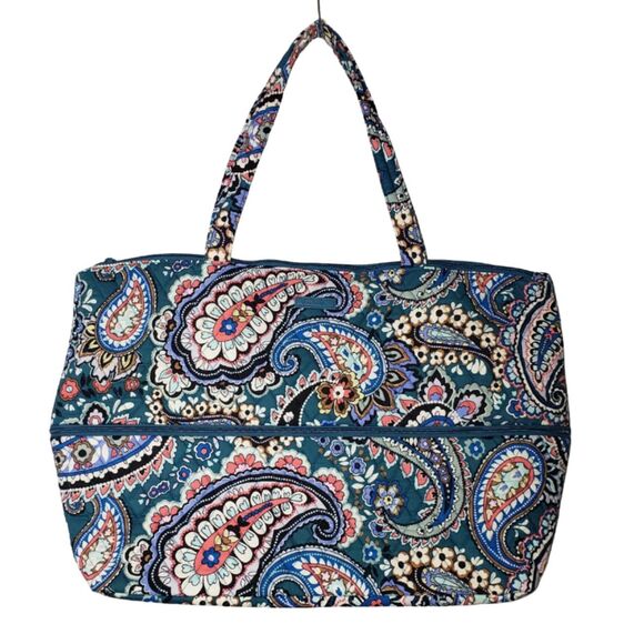 Vera Bradley Handbags - VERA BRADLEY Haymarket Paisley Jewel Expandable Travel Bag Tote NEW